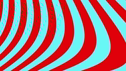 Animated Abstract Red and Blue Wavy Lines Background