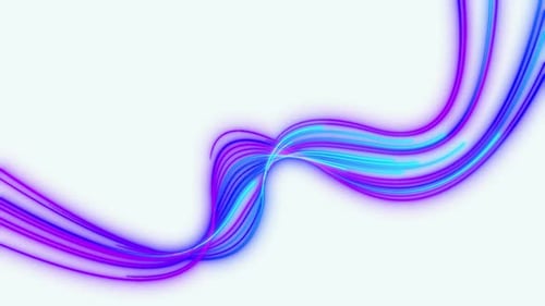 Dynamic Abstract Neon Light Trails Animation