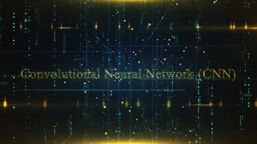 Convolutional Neural Network (Cnn) Word On Technology Background
