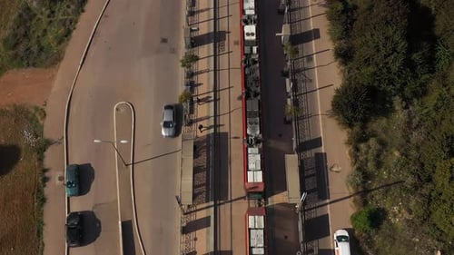 A tramway in casablanca stopping at the university station