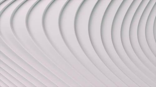 Bright White Grey Waves Abstract Motion Background 3d Animation