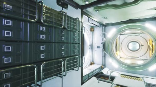 Un module abandonné crée une atmosphère de suspense et de mystère