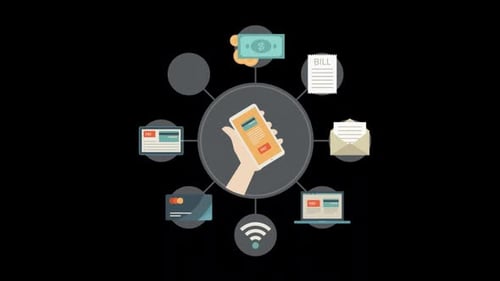 2D Online Payment And Circular Scene Alpha Channel