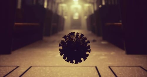 Floating Virus Illustrates the Unseen Danger in a Deserted Subway Tunnel