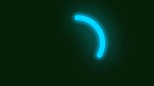 Glowing circle loading animation . Circle processing .