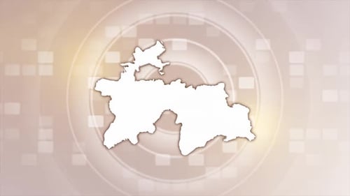 Tajikistan Map Outline Reveal Animation