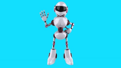 Fun 3D cartoon robot (with alpha channel included)