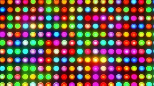 Dynamischer Retro-Party-LED-Lichtwandhintergrund