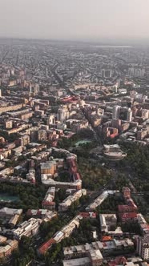Aerial View of Yerevan City