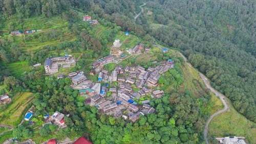 Hermoso pueblo de Ghandruk en Nepal