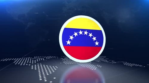 Modern Corporate Broadcast Transition with Flag Reveal