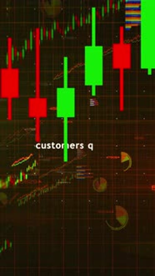 Ecommerce online business charts and graphs diagram vertical video
