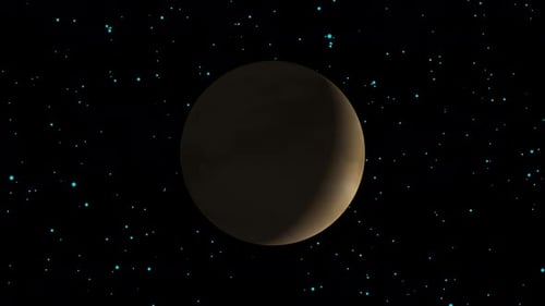 Venues planet with always rotating and science . Seen from globe space on the night and day