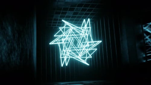 Nahtlose Hintergrund-Loop-Animation mit pulsierenden Indigo- und Türkisfarben in 4K