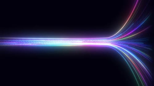 Data Transfer Speed Glowing Lines V21