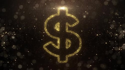 Golden Dollar Symbol