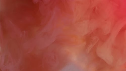 Abstract Footage of Ink in Water, Colored Background