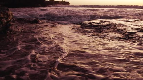 Summer Landscape of Ocean Beach or Sea Nature and Beautiful Water at Seashore