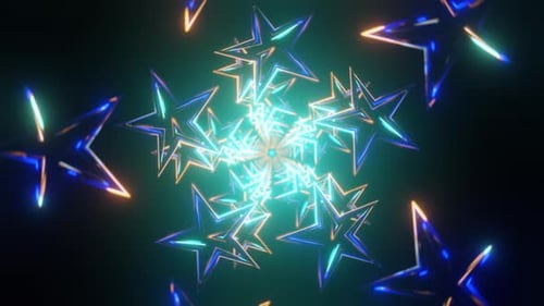 Rotating Star Shape Background VJ Loop