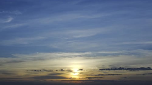 Blue sky white clouds, landscape white clouds 4K time lapse.