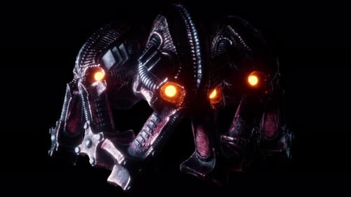 Biomechanical Skull VJ Loop