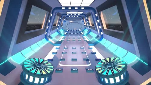 3d rendering abstract animation of code gate