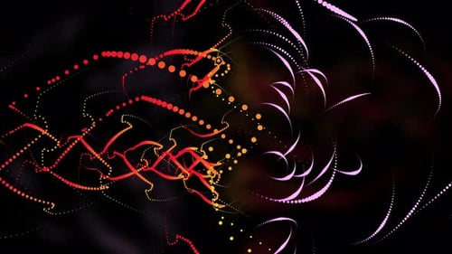 Glowing Particle Trails Background 4K