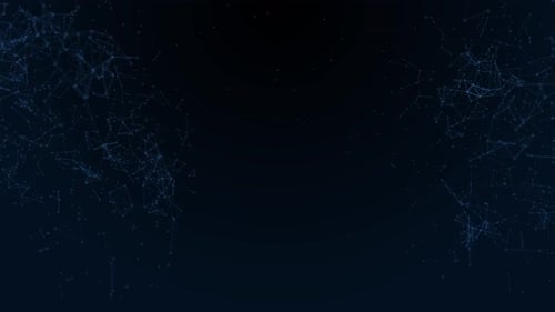 Digital Cyberspace Particles Data Network Connections Network Connection Dots Lines Technology