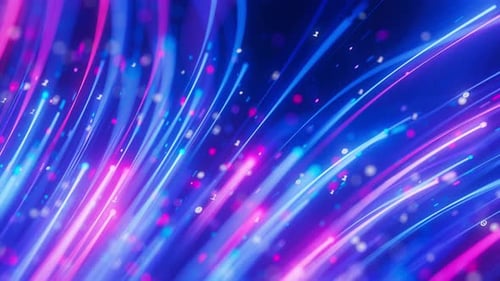 Extreme Closeup of Big Data Light Speed Warped Flow Abstract Digital Data Stream of Quantum