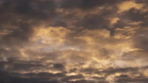 Moody Clouds at Golden Hour Time Lapse