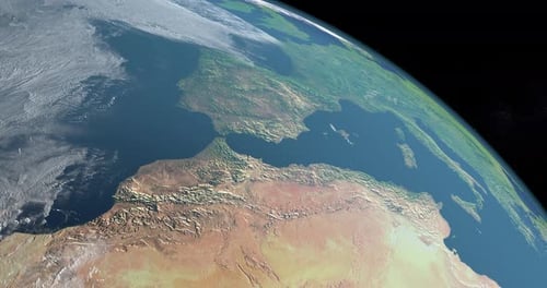 Atlas Mountains and Europe