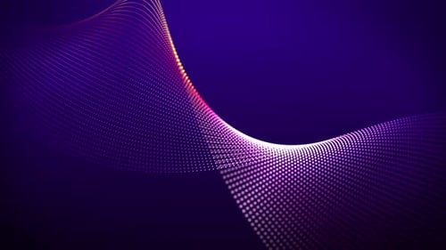 Abstrakte digitale Teilchenwelle und Lichter Cyber oder Technologie