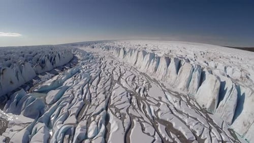 Experience the Stunning and Captivating Aerial View of the Unique Glacial Landscape