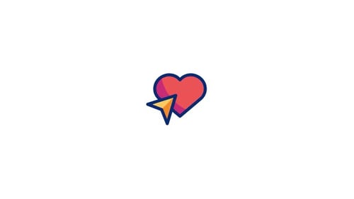 Animated Heart Click Like Icon