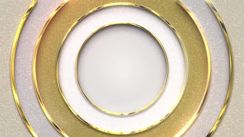 Golden Glitter Circles Animated Reveal Background Loop