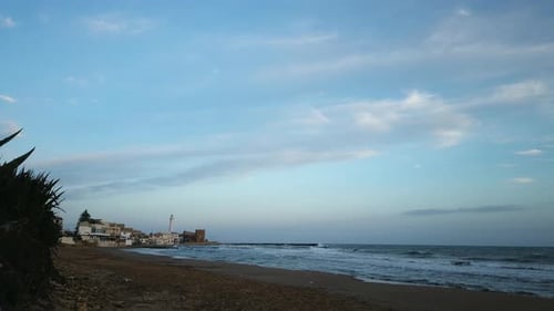 Punta Secca City Near the Ocean Coast in Sicily Island
