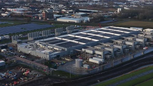 Winschoten Data Center: Aerial Video of AI Infrastructure and Renewable Power Facility.