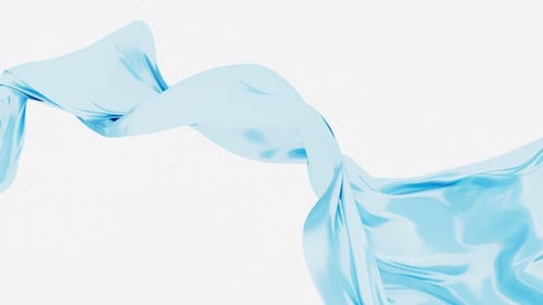 Elegant Fluid Blue Fabric Abstract Motion Background