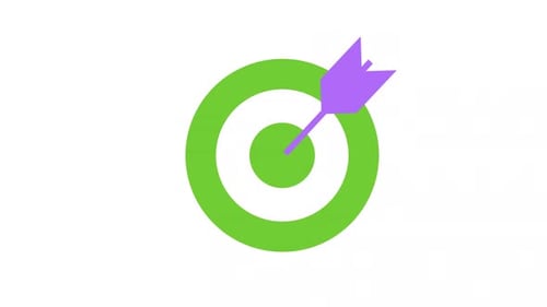 Animated darts glyph color icon