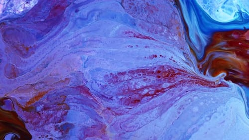 Abstract Liquid Ink Color Swirls