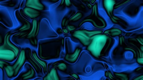 Seamless Background of Abstract Dynamic Fluid Movement Blue and Green Fluid Swirls