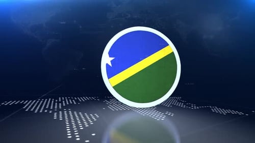 Modern Digital Flag Reveal for Broadcasts