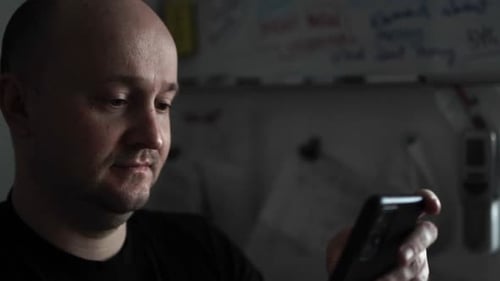 Creative Journaling: Man Working from Home Office