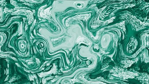 Abstract Green and White Fluid Swirl Background Animation
