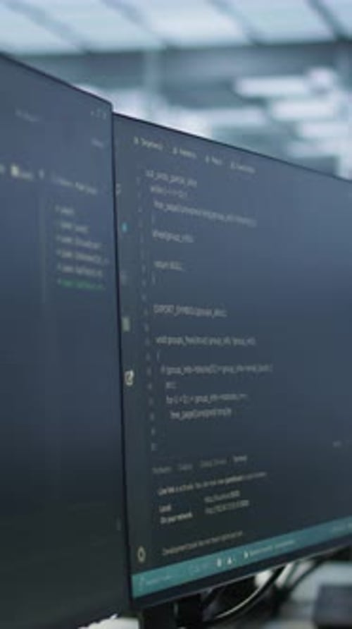 Vertical Video Data Center Electronic Equipment Used for Monitoring Performance