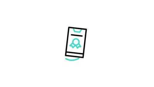 Minimalist Award Ticket Line Art Animation