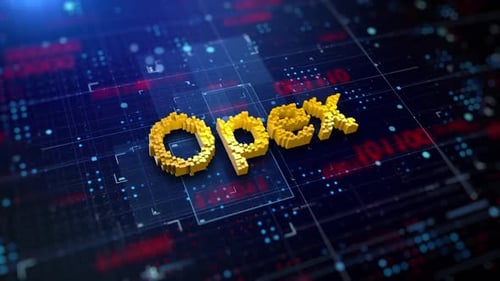 Pixeliertes Wort Opex