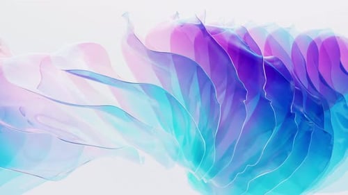 Abstract Fluid Waves Background in Pink and Blue