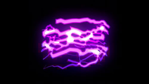 Purple Electric Discharge Animated Effect