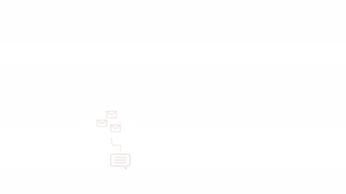 Animierter Prozess der Jobsuche